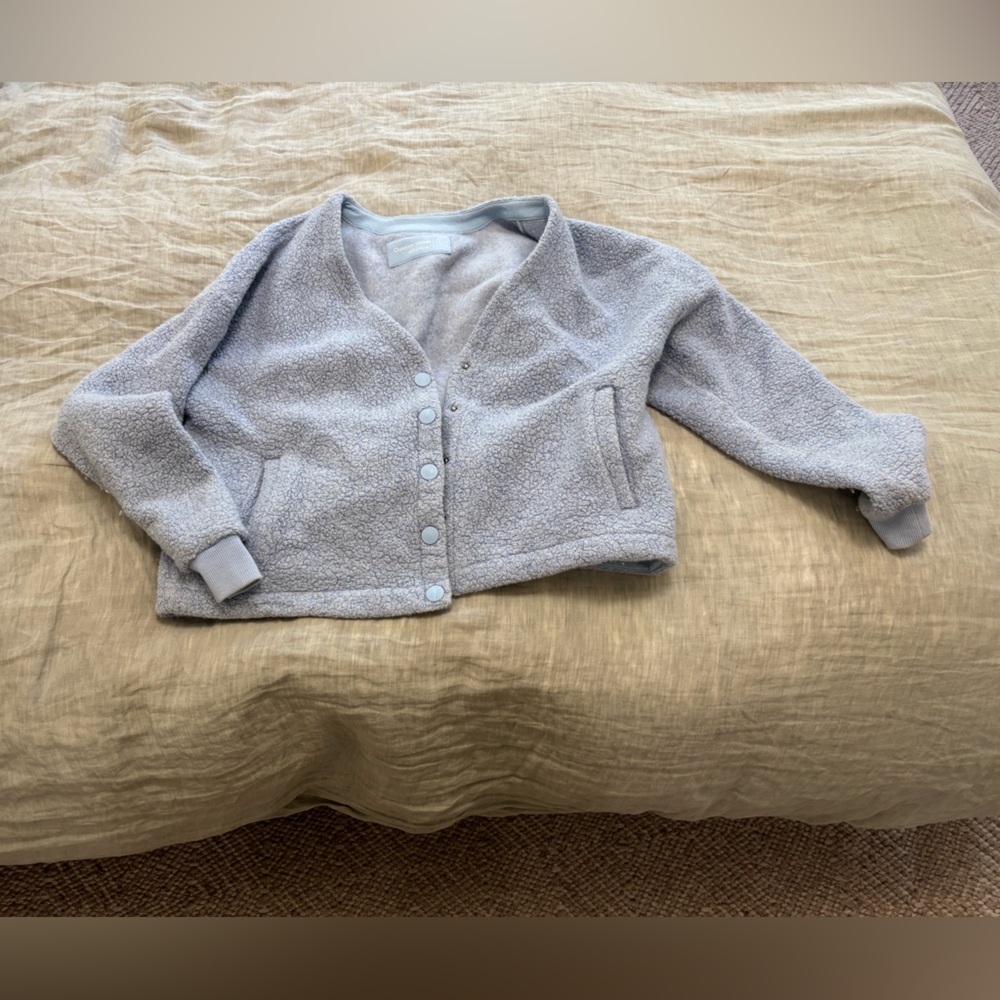 Outdoor Voices Blue Cardigan Sweater